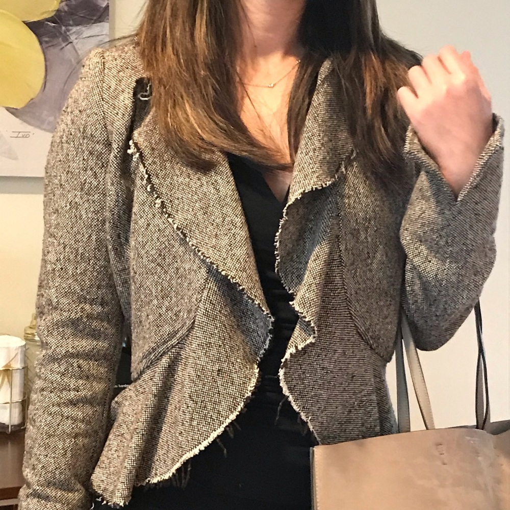 BR tweed cropped jacket